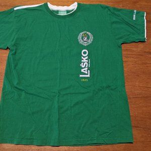 VTG Lasko Beer Slovenian T-Shirt Green Soccer XL